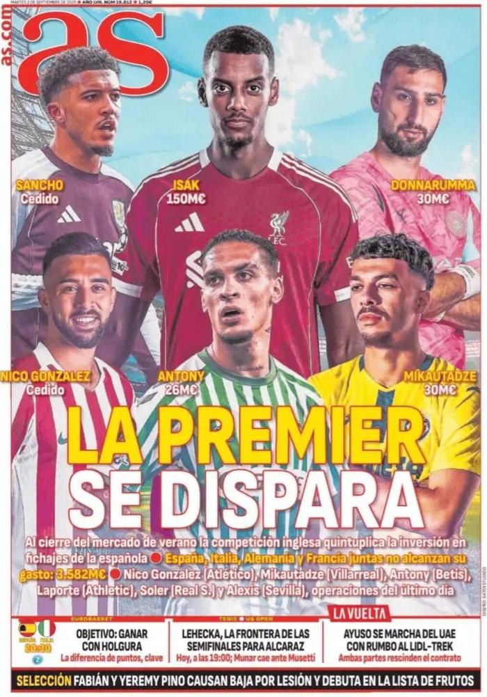 官方入口-英超今夏转会支出30亿英镑超四大联赛总和